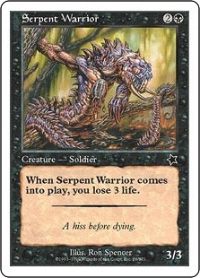 《蛇人間の戦士/Serpent Warrior》[S99] 黒C