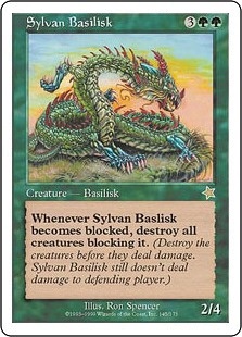 《森のバジリスク/Sylvan Basilisk》[S99] 緑R
