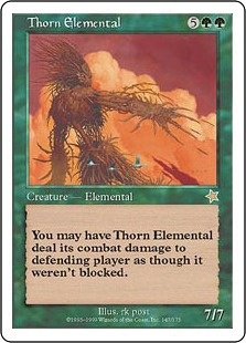 《茨の精霊/Thorn Elemental》[S99] 緑R