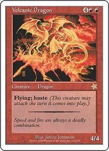《火山のドラゴン/Volcanic Dragon》[S99] 赤R