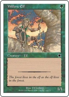 《柳のエルフ/Willow Elf》[S99] 緑C