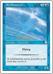 《大気の精霊/Air Elemental》[S99] 青U