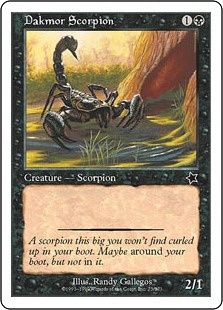 《ダクムーアの蠍/Dakmor Scorpion》[S99] 黒C