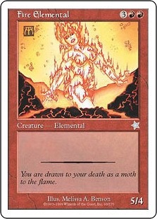 《炎の精霊/Fire Elemental》[S99] 赤U