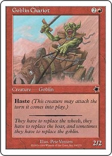 《ゴブリンの戦車/Goblin Chariot》[S99] 赤C