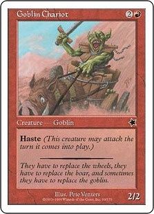 《ゴブリンの戦車/Goblin Chariot》[S99] 赤C