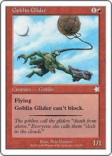 《ゴブリンの滑空者/Goblin Glider》[S99] 赤U