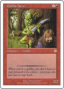 《ゴブリンの勇士/Goblin Hero》[S99] 赤R