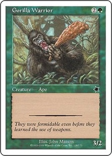 《ゴリラの戦士/Gorilla Warrior》[S99] 緑C