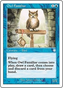 《使い魔のフクロウ/Owl Familiar》[S99] 青U