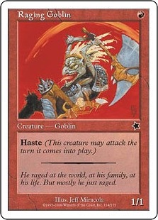 《怒り狂うゴブリン/Raging Goblin》[S99] 赤C