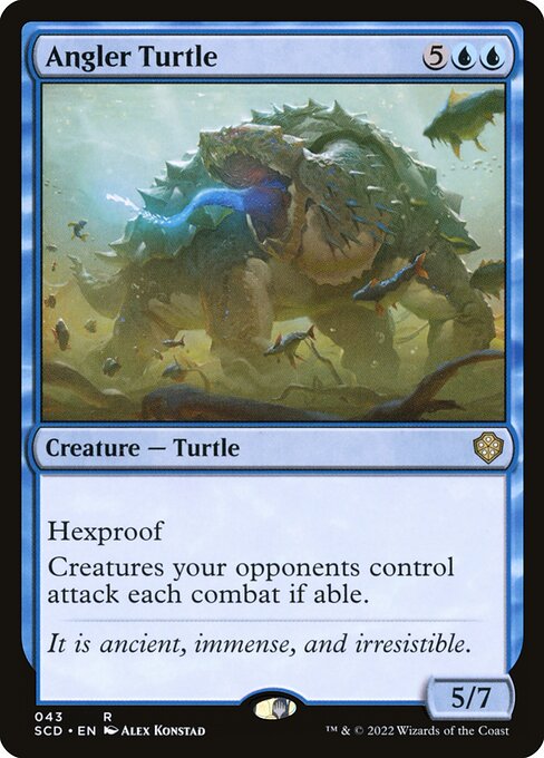 (043)《釣り亀/Angler Turtle》[SCD] 青R