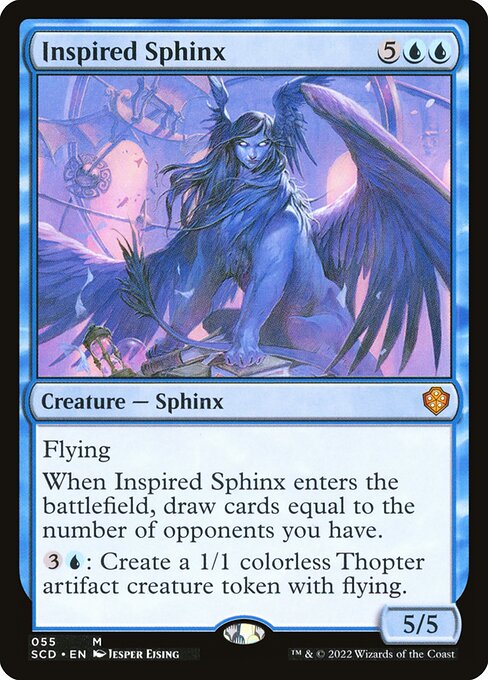 (055)《天来のスフィンクス/Inspired Sphinx》[SCD] 青R