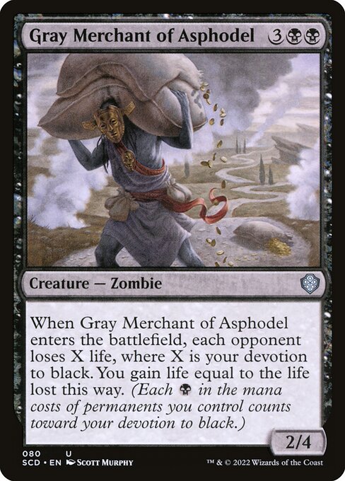 (080)《アスフォデルの灰色商人/Gray Merchant of Asphodel》[SCD] 黒U