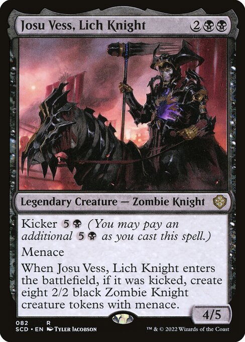 (082)《リッチの騎士、ジョス・ヴェス/Josu Vess, Lich Knight》[SCD] 黒R