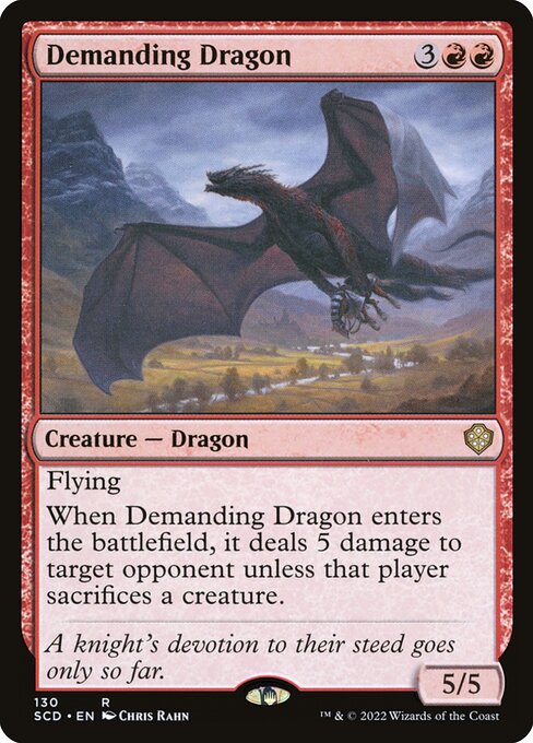 (130)《厄介なドラゴン/Demanding Dragon》[SCD] 赤R