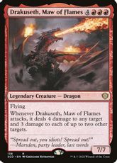 (138)《炎の大口、ドラクセス/Drakuseth, Maw of Flames》[SCD] 赤R