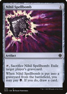 270)《虚無の呪文爆弾/Nihil Spellbomb》[SCD] 茶C | 日本最大級 MTG 