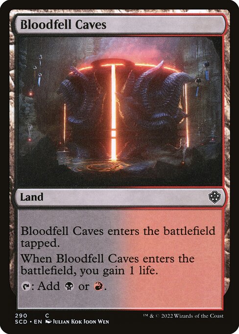 (290)《血溜まりの洞窟/Bloodfell Caves》[SCD] 土地C
