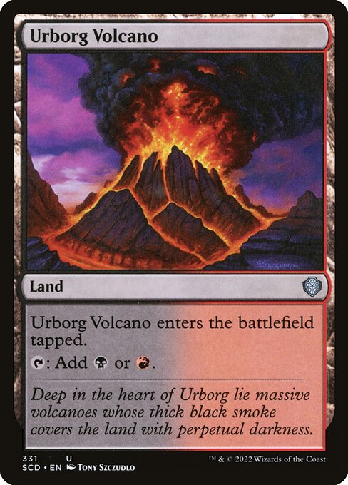 (331)《アーボーグの火山/Urborg Volcano》[SCD] 土地U