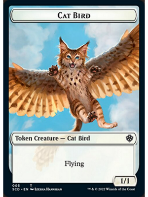 (010/005)《フェアリー+猫・鳥トークン/Faerie+Cat Bird Token》[SCD] 青/白