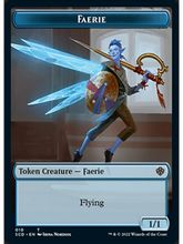 (010/005)《フェアリー+猫・鳥トークン/Faerie+Cat Bird Token》[SCD] 青/白