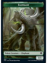 (020/024)《象+飛行機械トークン/Elephant+Thopter Token》[SCD] 緑/茶