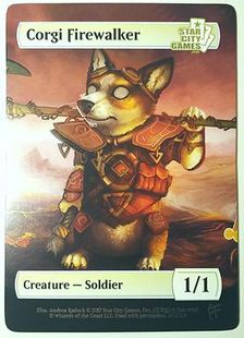 StarCityGames.com Creature Collection Corgi Firewalker Token | hareruya