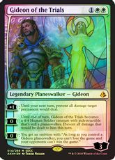 【Foil】《試練に臨むギデオン/Gideon of the Trials》(SDCC2018)[AKH-P] 白R