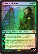 【Foil】《生命の力、ニッサ/Nissa, Vital Force》(SDCC2018)[KLD-P] 緑R