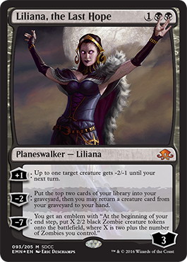 Foil】《最後の望み、リリアナ/Liliana, the Last Hope》(SDCC2016