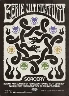 【まとめ買い割引】年老いた骨齧り ボーダーレス FOIL 日本語 Foil】(005)□ボーダーレス□《奇妙な根本原理/Eerie Ultimatum》[SLC