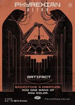 Foil】(016)□ボーダーレス□《ファイレクシアの供犠台/Phyrexian