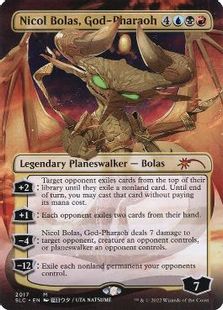 (2017)■ボーダーレス■《王神、ニコル・ボーラス/Nicol Bolas, God-Pharaoh》[SLC] 金R