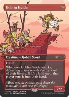 【Foil】(023)■ボーダーレス■《ゴブリンの先達/Goblin Guide》[SLP] 赤