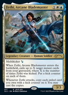 (017)《Zethi, Arcane Blademaster》//《Chun-Li, Countless Kicks》[SLX] 金R