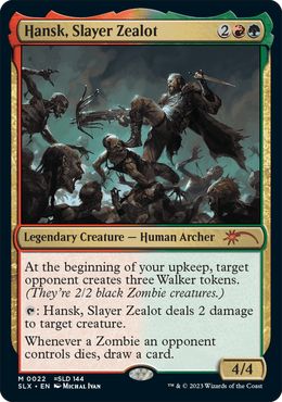 (022)《Hansk, Slayer Zealot》/《Daryl, Hunter of Walkers》[SLX] 金R