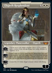 【Foil】(341)■ショーケース■《華やいだエルズペス/Elspeth Resplendent》[SNC-BF] 白R