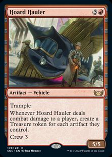【Foil】■プレリリース■《貯めこむ運び屋/Hoard Hauler》[SNC-PRE] 赤R