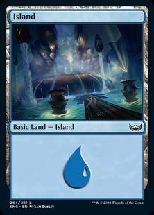 【Foil】(264)《島/Island》[SNC] 土地