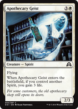 《薬剤師の霊/Apothecary Geist》[SOI] 白C