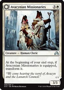 【Foil】《アヴァシン教の宣教師/Avacynian Missionaries》/《月皇の審問官/Lunarch Inquisitors》[SOI] 白U