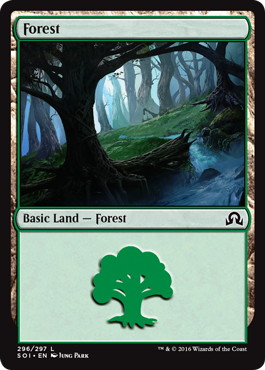 【Foil】(296)《森/Forest》[SOI] 土地