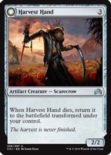《収穫の手/Harvest Hand》/《拾った大鎌/Scrounged Scythe》[SOI] 茶U