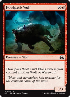 《吠え群れの狼/Howlpack Wolf》[SOI] 赤C