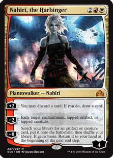【Foil】《先駆ける者、ナヒリ/Nahiri, the Harbinger》[SOI] 金R
