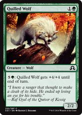 【Foil】《針毛の狼/Quilled Wolf》[SOI] 緑C