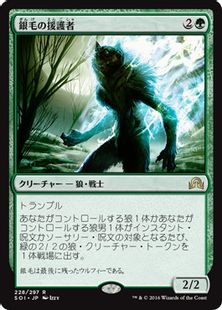 《銀毛の援護者/Silverfur Partisan》[SOI] 緑R