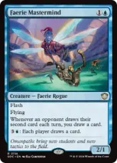 (114)《フェアリーの黒幕/Faerie Mastermind》[SOC] 青R