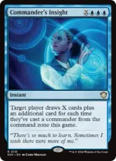 (113)《統率者の眼識/Commander's Insight》[SOC] 青R